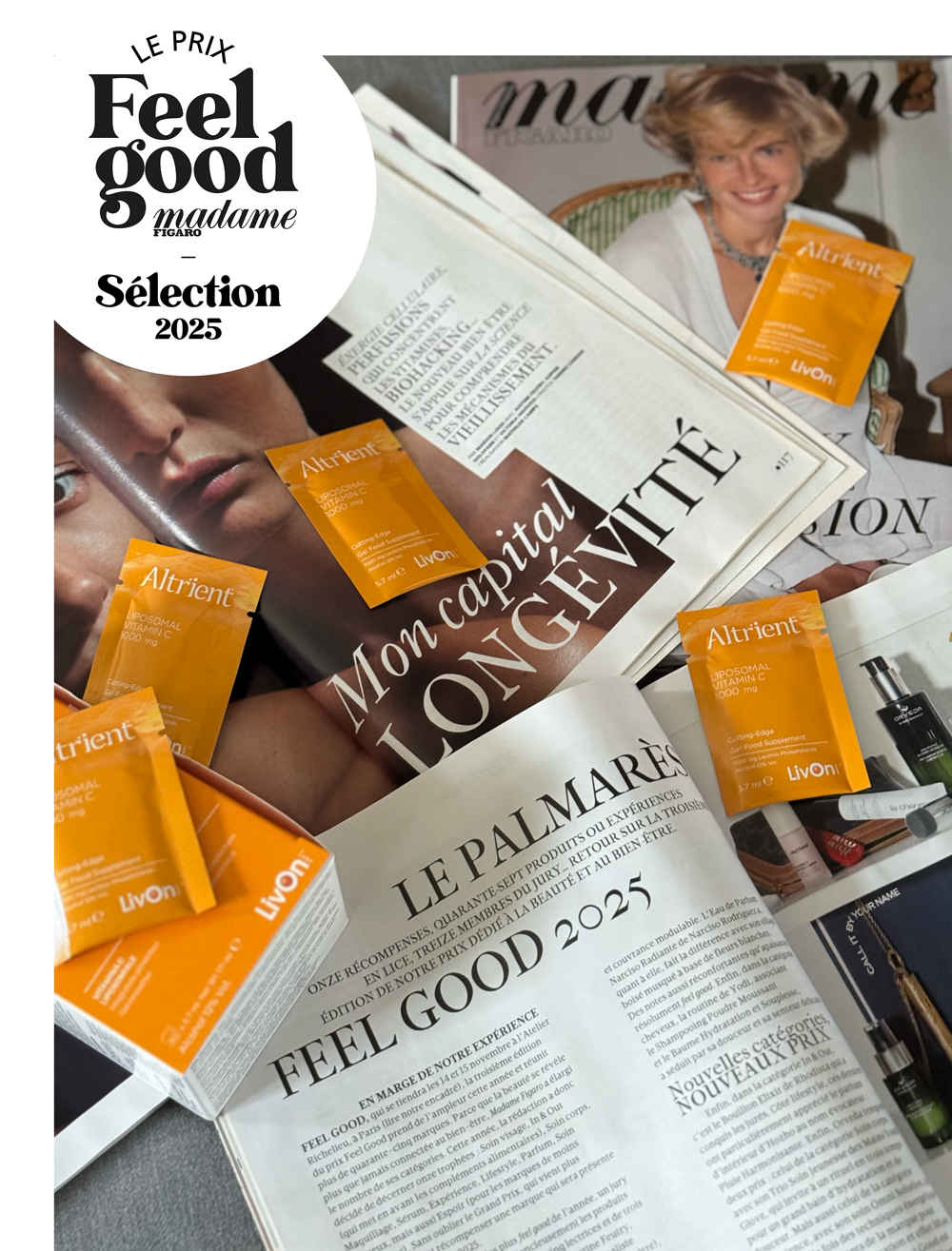 Altrient-prix-feel-good-2025-Madame-Figaro Altrient vitamine C liposomale - Madame Figaro Feel Good Award 2025 - Finalist