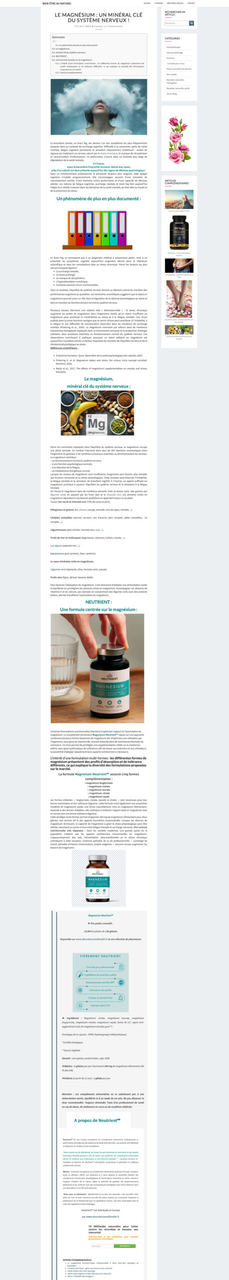 BIEN-ETRE-AU-NATUREL-Neutrient-Magnesium BIEN-ETRE AU NATUREL - Neutrient Magnesium